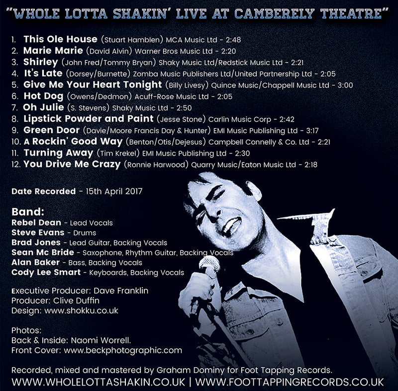 Whole Lotta Shakin' CD Whole Lotta Shakin'